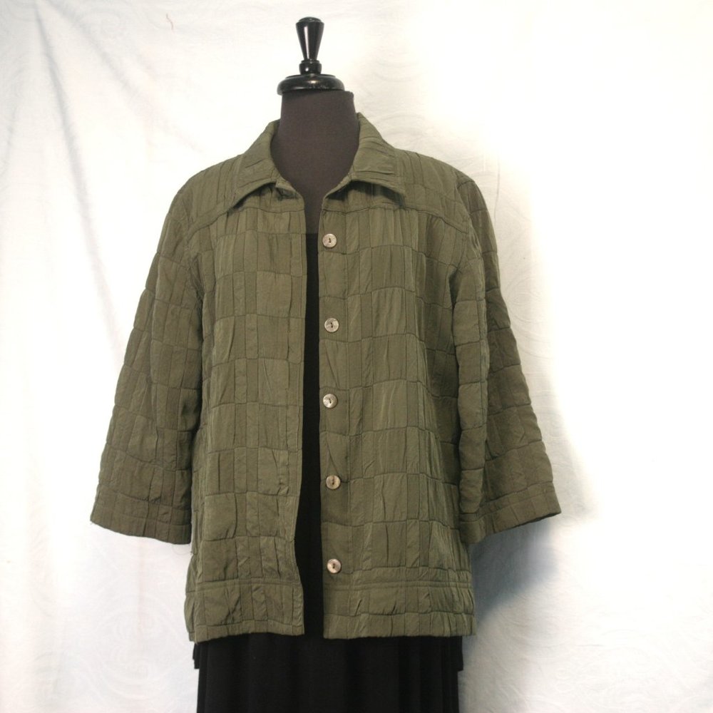 Unlined Jacket, 3/4 Sleeves
